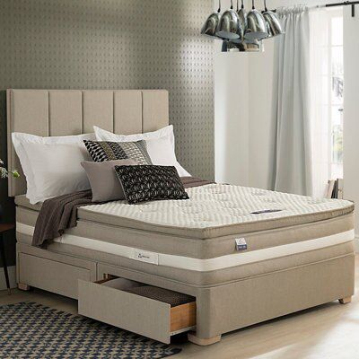 Silentnight Geltex affinity 1850 mirapocket Medium soft 2 Drawer Double Divan set