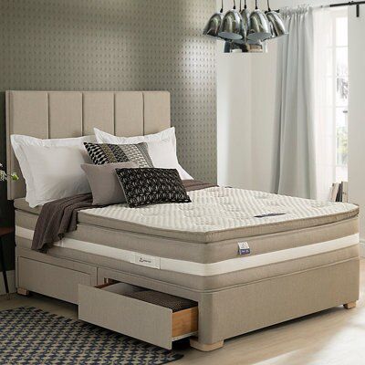 Silentnight Geltex affinity 1850 mirapocket Medium soft 2 Drawer King Divan set