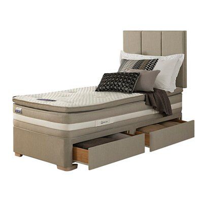 Silentnight Geltex affinity 1850 mirapocket Medium soft 2 Drawer Single Divan set