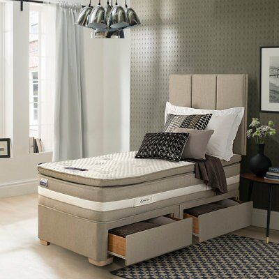 Silentnight Geltex affinity 1850 mirapocket Medium soft 2 Drawer Single Divan set
