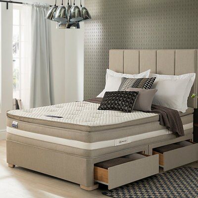 Silentnight Geltex affinity 1850 mirapocket Medium soft Super king Divan set
