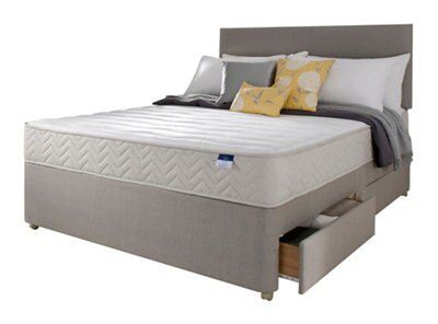 Silentnight Miracoil memory fibre Memory foam 4 Drawer Double Divan set