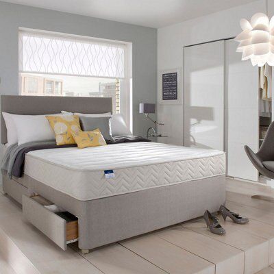 Silentnight Miracoil memory fibre Memory foam 4 Drawer Double Divan set