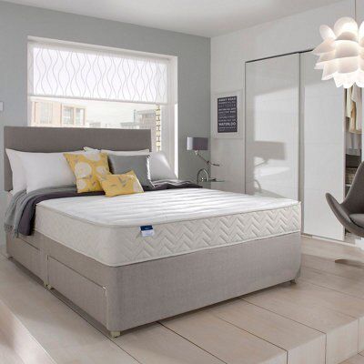 Silentnight Miracoil memory fibre Memory foam Single Divan set