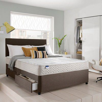 Silentnight Miracoil micro quilted 2 Drawer Double Divan set