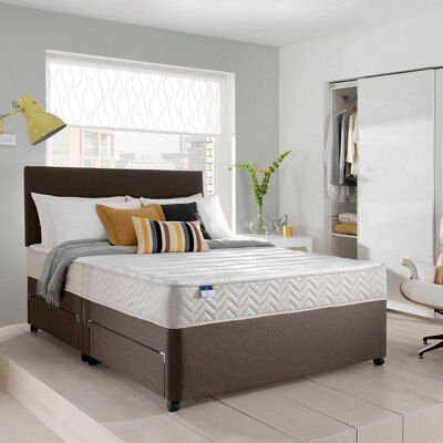 Silentnight Miracoil micro quilted Single Divan set