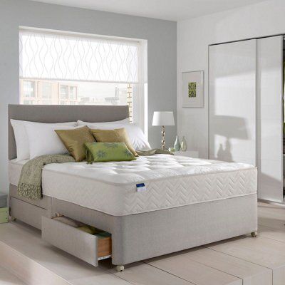 Silentnight Miracoil tufted ortho 4 Drawer Double Orthopedic divan set