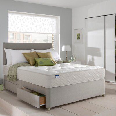 Silentnight Miracoil tufted ortho 4 Drawer Super king Orthopedic divan set