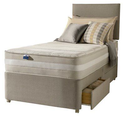 Silentnight Mirapocket 1200 Latex 2 Drawer Single Divan set