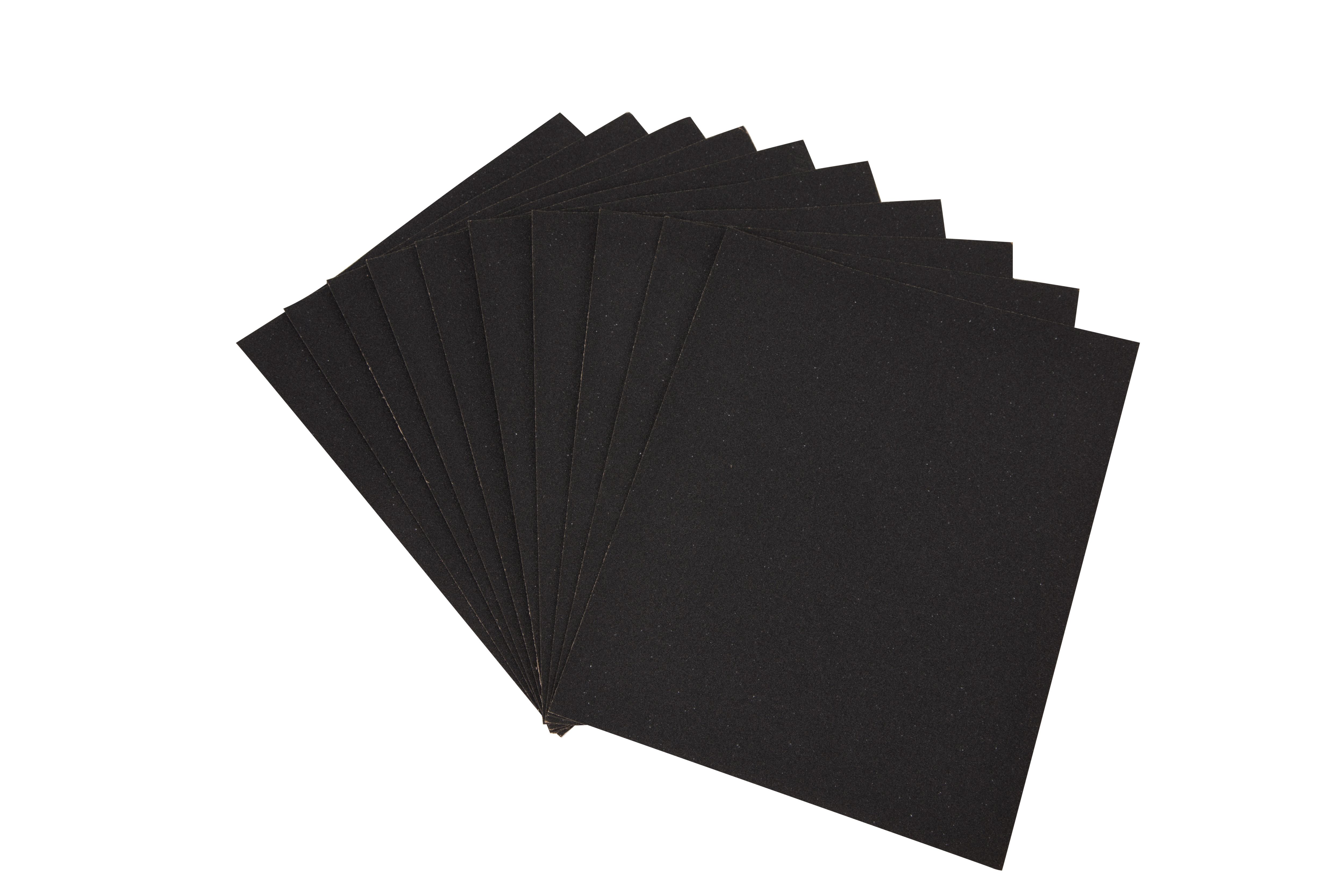 Silicon carbide Assorted Hand sanding sheets, Pack of 10 DIY at B&Q