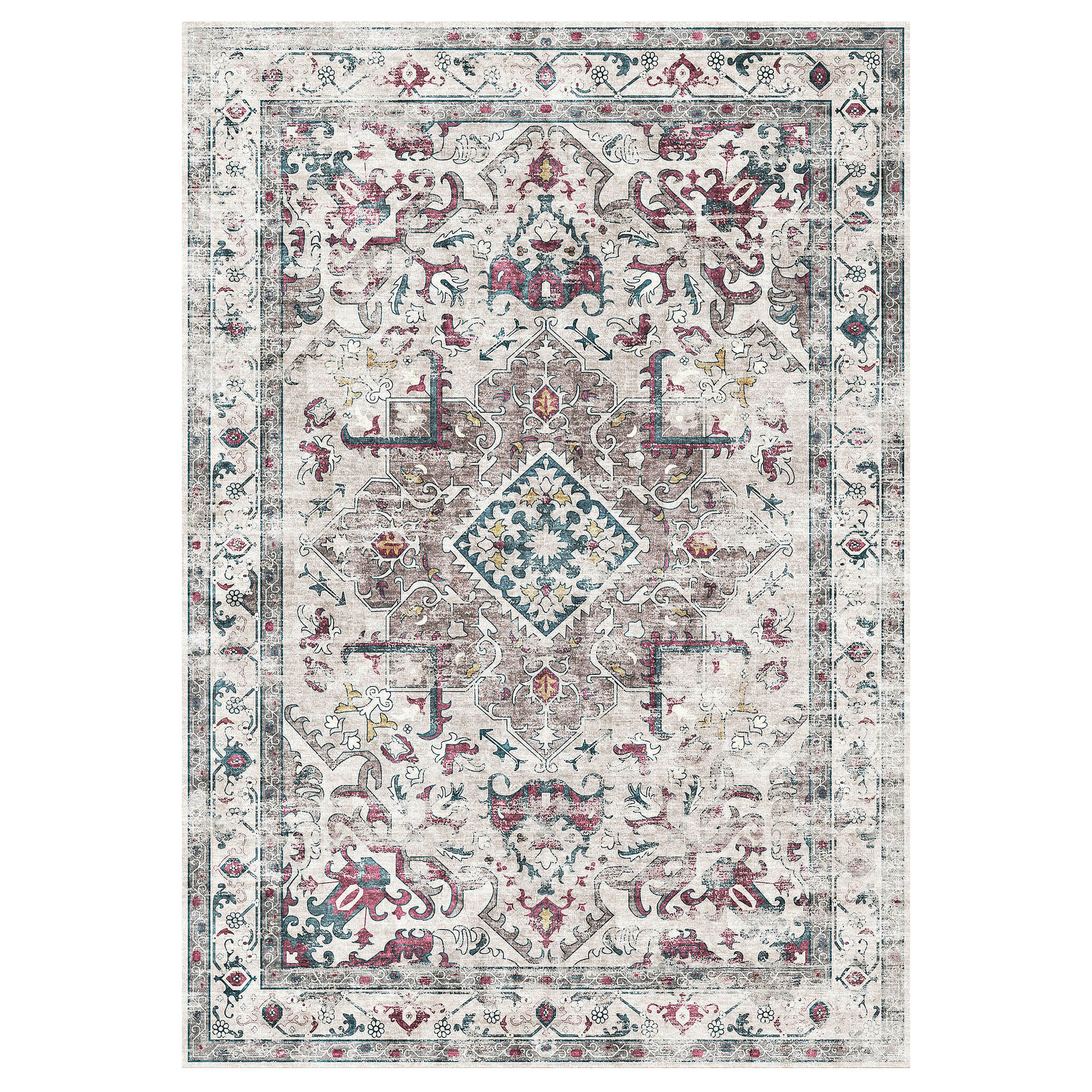 Silk Road Multi Bahala Medium Rug, (L)160cm x (W)120cm