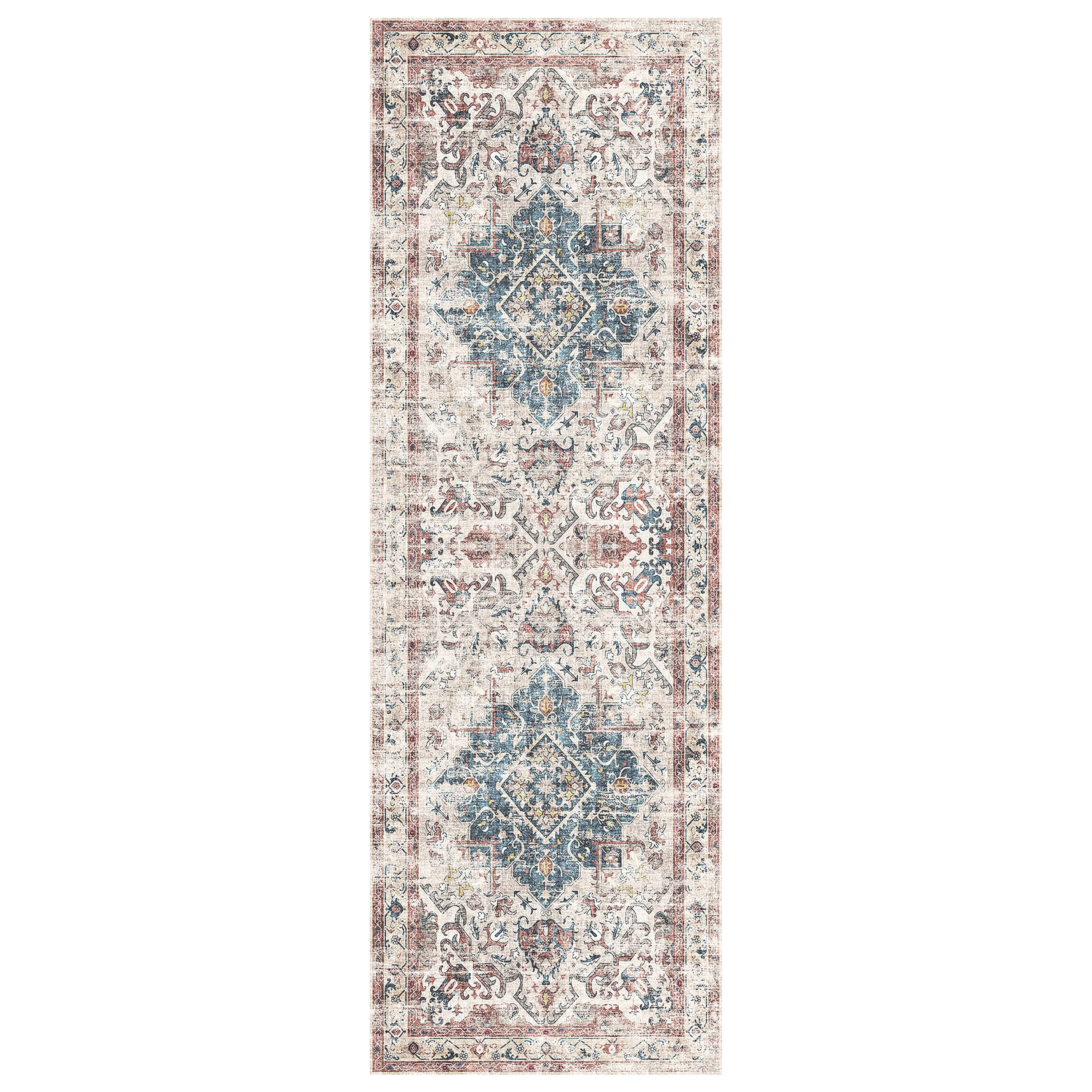 Silk Road Multi Buram Medium Runner, (L)180cm x (W)60cm