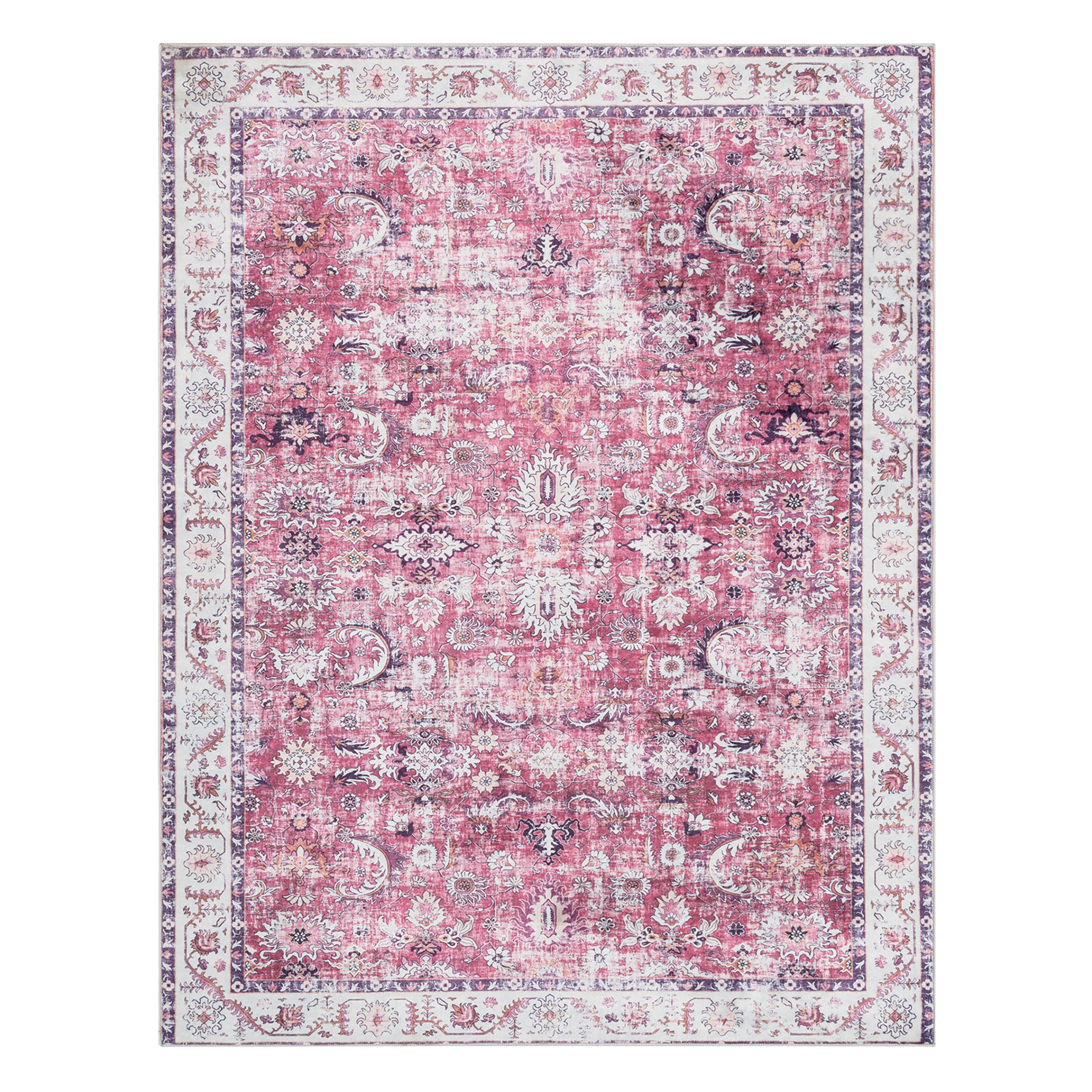 Silk Road Pink Rada Medium Rug, (L)160cm x (W)120cm