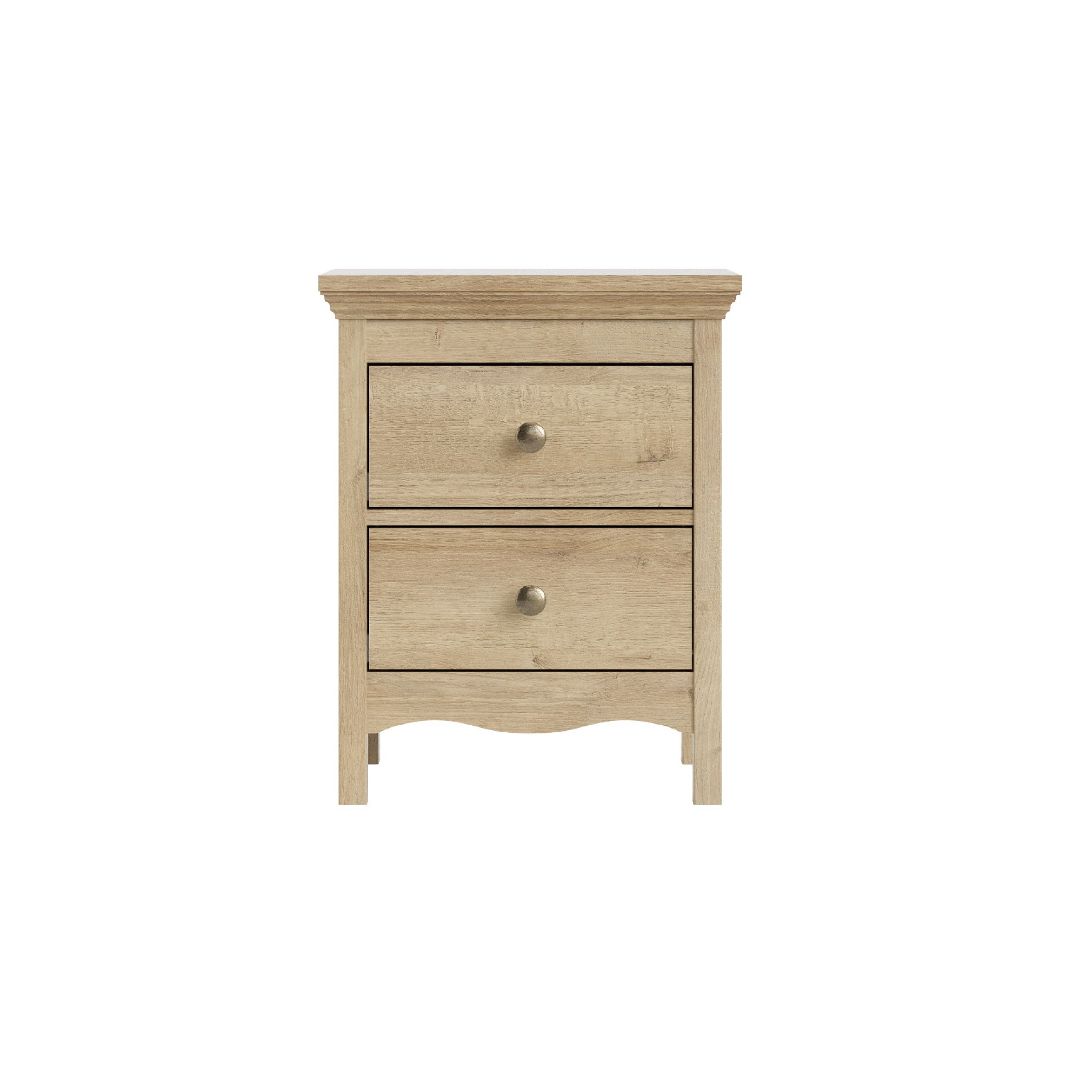 Silkeborg Matt riviera oak effect Bedside chest (H)600mm (W)478mm (D)400mm