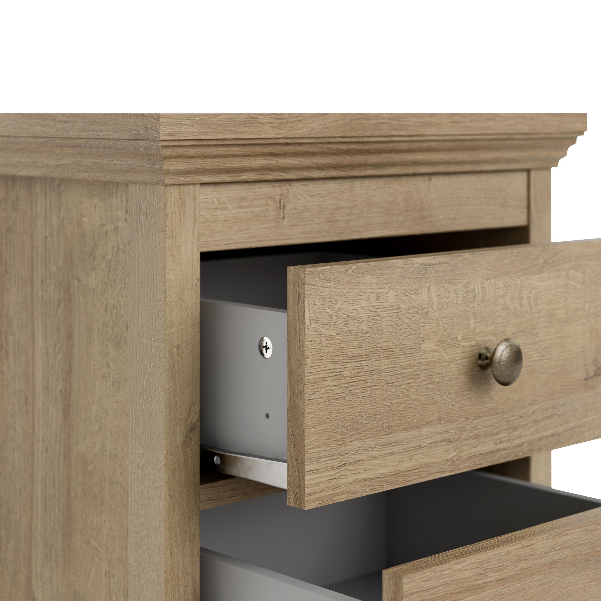 Silkeborg Matt riviera oak effect Bedside chest (H)600mm (W)478mm (D)400mm