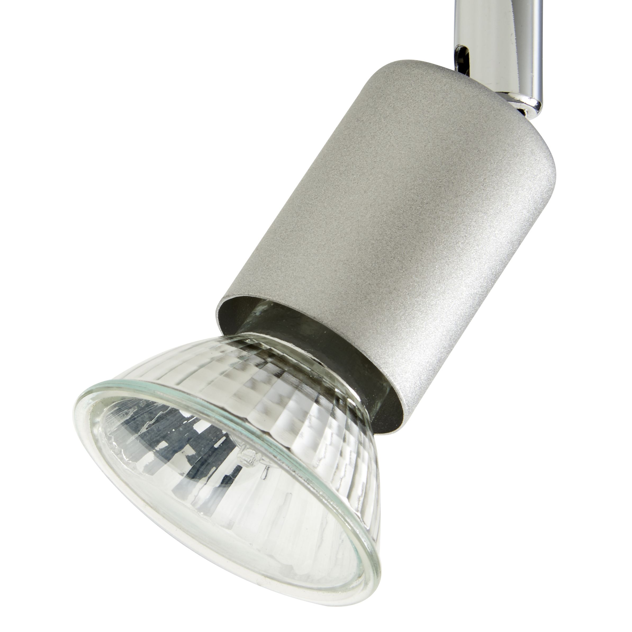 Silver effect 3 Light Spotlight