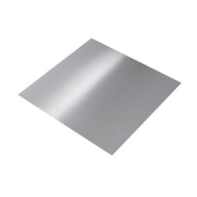 Silver effect Anodised Aluminium Smooth Sheet, (H)1000mm (W)500mm (T)0.5mm 630g