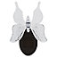 Silver effect Butterfly Solar-powered LED Spike light