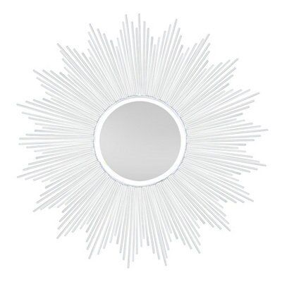 Silver Effect Circular Framed Framed Mirror H 800mm W 0mm Diy At B Q