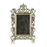 Silver effect Floral Picture frame (H)31cm x (W)22cm