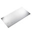 Silver effect Galvanised Steel Smooth Sheet, (H)500mm (W)250mm (T)1mm 860g