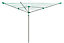 Silver effect Green Plastic & steel 3 Arm Rotary airer, 40m