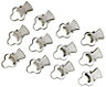 Silver effect Metal Pincer clips