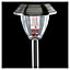 Silver effect Solar-powered LED Outdoor Spike light