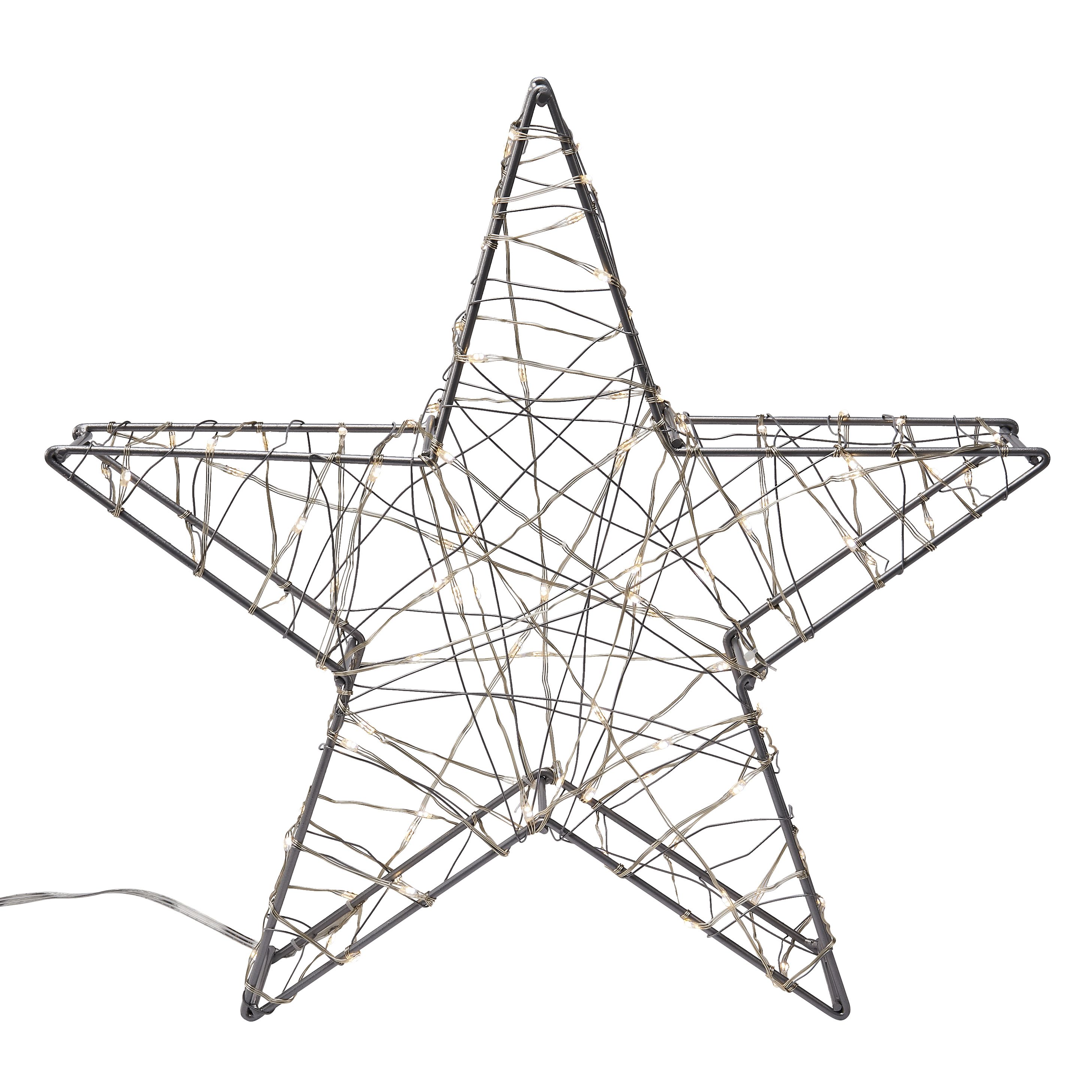 Silver effect Star LED Electrical christmas decoration