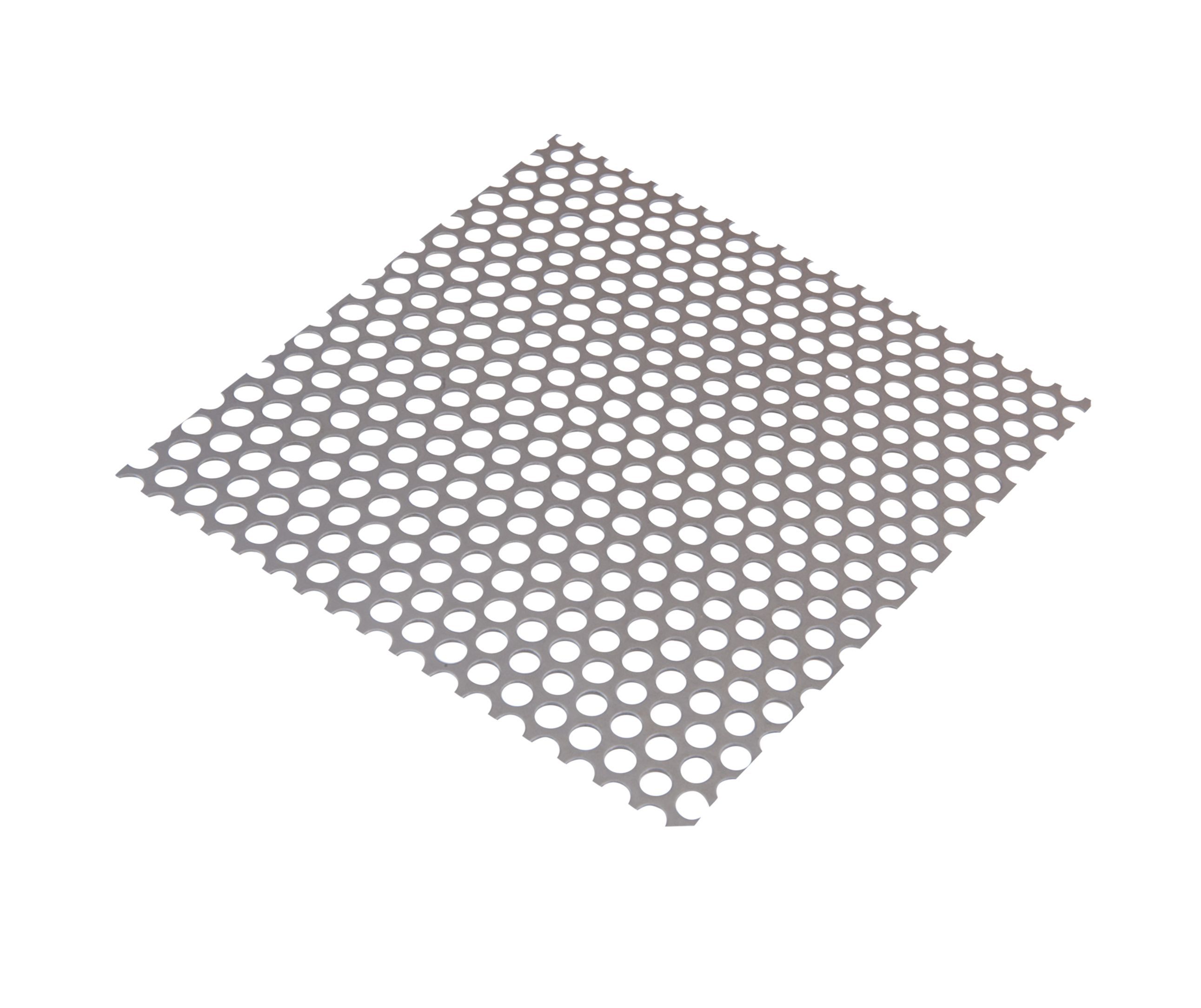 Silver effect Steel Perforated Sheet