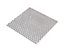 Silver effect Steel Perforated Sheet, (H)1000mm (W)500mm (T)1mm 2380g