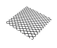 Silver effect Steel Perforated Sheet, (H)500mm (W)250mm (T)0.5mm 60g
