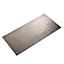 Silver effect Steel Smooth Sheet, (H)500mm (W)250mm (T)0.6mm 510g