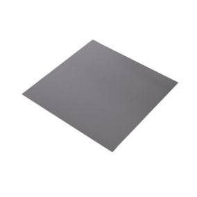 Silver effect Steel Smooth Sheet, (H)500mm (W)250mm (T)1mm 900g