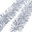Silver effect Tinsel 2m