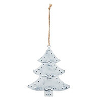 Silver effect Tree Decoration