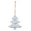 Silver effect Tree Decoration
