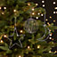 Silver Glitter effect Wire Star Hanging ornament
