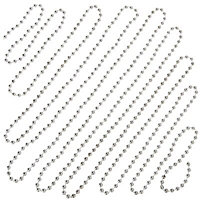 Silver Gloss Silver effect Bead chain 5m