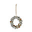 Silver Metal Bell wreath Hanging ornament