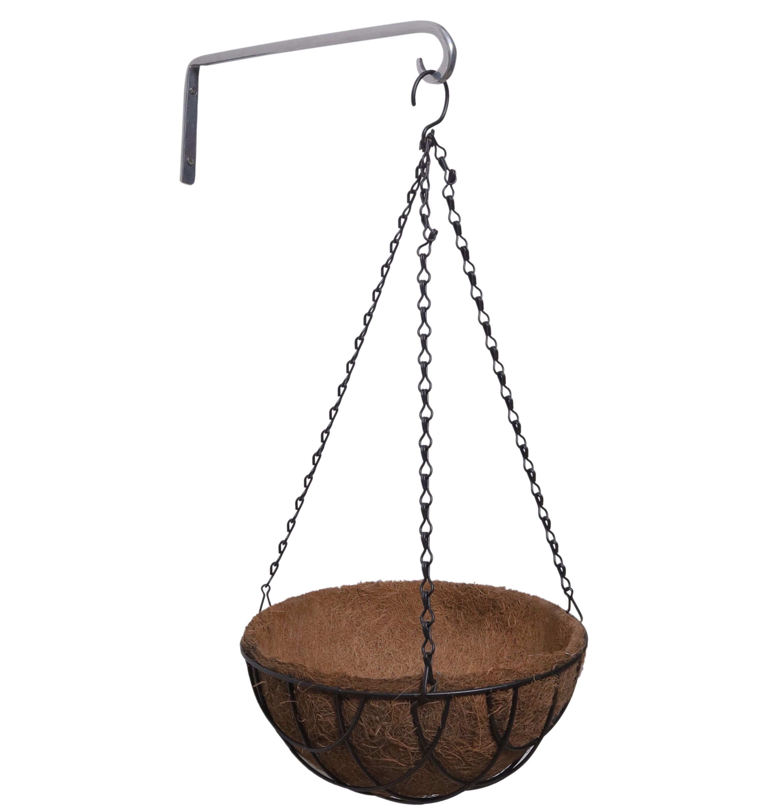 Silver Metal Hanging basket Bracket