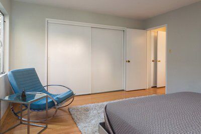 Silver Sliding wardrobe door track (L)1200mm