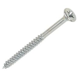 Silverscrew Double-countersunk Zinc-plated Carbon steel Screw (Dia)5mm (L)90mm, Pack of 100