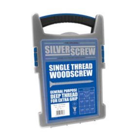 Silverscrew PZ Double-countersunk Zinc-plated Carbon steel Multi-purpose screw, Pack of 1000
