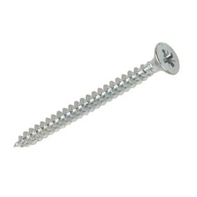 Silverscrew PZ Double-countersunk Zinc-plated Carbon steel Multipurpose screw (Dia)4mm (L)40mm, Pack of 200