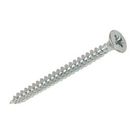 Silverscrew PZ Double-countersunk Zinc-plated Carbon steel Multipurpose screw (Dia)5mm (L)50mm, Pack of 200