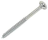 Silverscrew PZ Double-countersunk Zinc-plated Carbon steel Multipurpose screw (Dia)6mm (L)100mm, Pack of 100