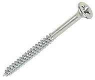 Silverscrew Zinc-plated Carbon steel Multipurpose screw (Dia)6mm (L)100mm, Pack of 100