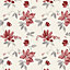 Silwood Red Magnolia Smooth Wallpaper