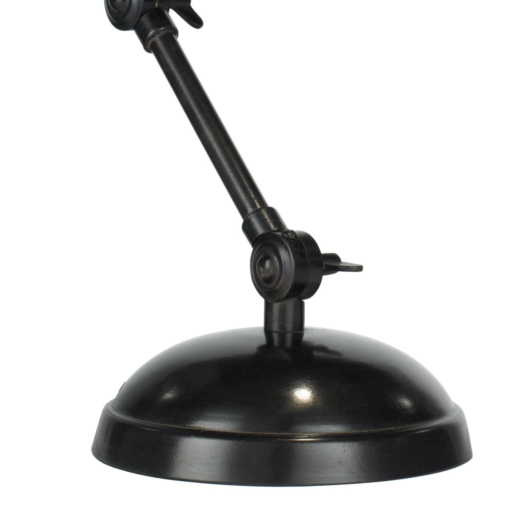 Simone Black Iron effect Desk lamp